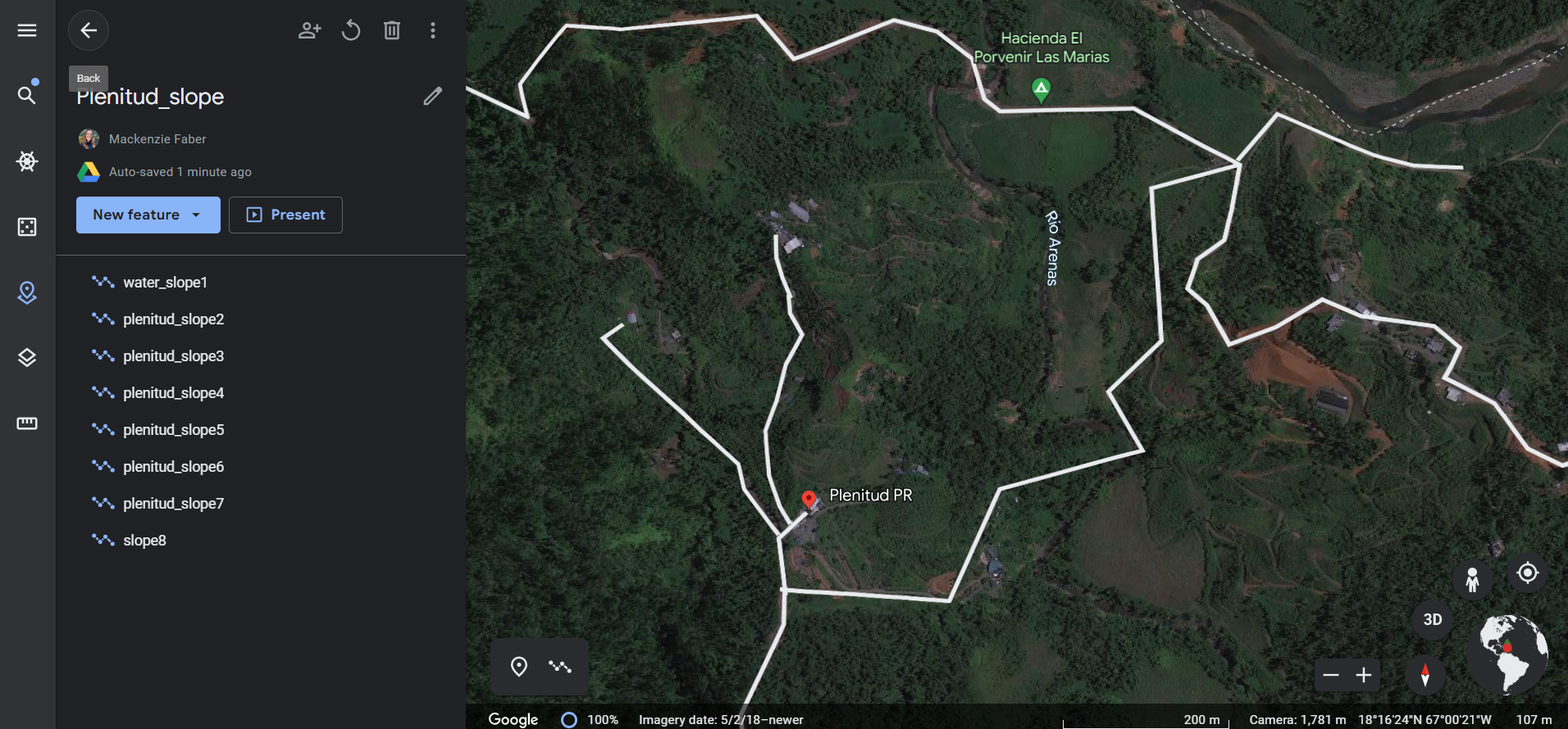 2D aerial (top view) of the plenitud farm.